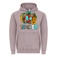 Vintage Zinc a+ teacher apple Vintage Hoodie - BundleAndBundleShop