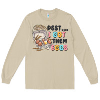 Mushroom psst i got them eggs Long Sleeve Tee - MaliasSmallBusiness