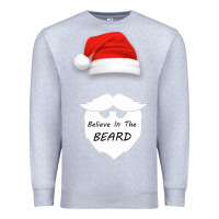 Heather Grey Believe In The Beard Premium Sweatshirt - Bettercallsaul