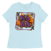 Baby Blue basketball nana with leopard Ladies Tee - Zillion Design Studio