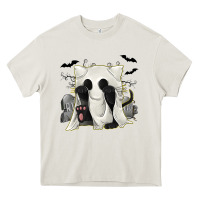 Cream Ghost Cat Heavy Core Tee - texasbilliewilder