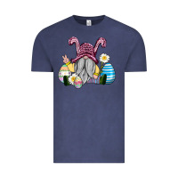 Vintage Denim easter gnome with eggs Vintage Tee - AdoDesignShop
