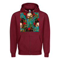 Burgundy Messy Bun Mom And Cross With Leopard Patterns Zipper Hoodie - BundleAndBundleShop