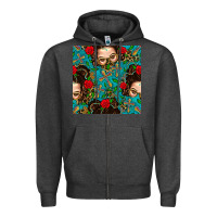Charcoal Heather Messy Bun Mom And Cross With Leopard Patterns Zipper Hoodie - BundleAndBundleShop