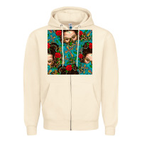 Sandshell Messy Bun Mom And Cross With Leopard Patterns Zipper Hoodie - BundleAndBundleShop