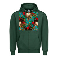 Sports Green Messy Bun Mom And Cross With Leopard Patterns Zipper Hoodie - BundleAndBundleShop