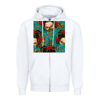 White Messy Bun Mom And Cross With Leopard Patterns Zipper Hoodie - BundleAndBundleShop