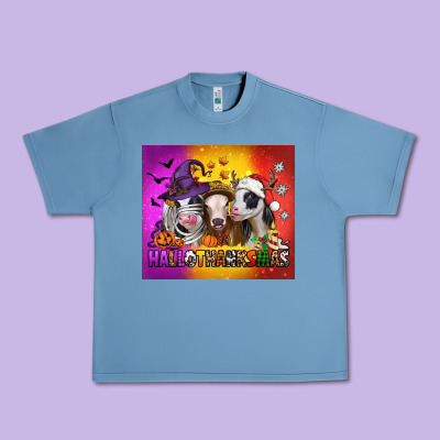 Hallothanksmas Heifers Urban Heavy Tee Designed By Jasminsmagicworld