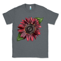 Charcoal Heather chocolate sunflower Classic Tee - LillyAllenDesigns