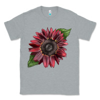 Heather Grey chocolate sunflower Classic Tee - LillyAllenDesigns
