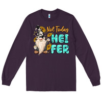 Plum not today heifer cow gnome Long Sleeve Tee - MaliasSmallBusiness