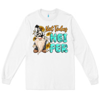 White not today heifer cow gnome Long Sleeve Tee - MaliasSmallBusiness