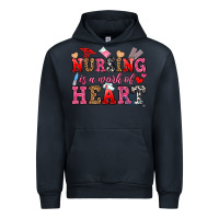 Navy nursing is a work of heart Urban Hoodie - OliviaCreatesArt