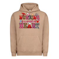 Pigment Burro nursing is a work of heart Urban Hoodie - OliviaCreatesArt