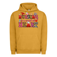 Pigment Peanut Butter nursing is a work of heart Urban Hoodie - OliviaCreatesArt