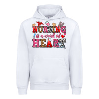 White nursing is a work of heart Urban Hoodie - OliviaCreatesArt