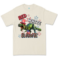 Bone Red white rawr 4th of July Premium Tee - CowGirlArtShop
