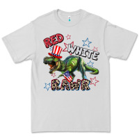 Dove Grey Red white rawr 4th of July Premium Tee - CowGirlArtShop