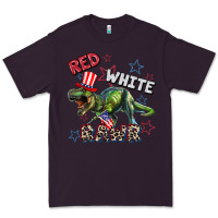 Plum Red white rawr 4th of July Premium Tee - CowGirlArtShop