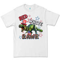White Red white rawr 4th of July Premium Tee - CowGirlArtShop