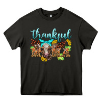 Asphalt thankful mama cow Heavy Core Tee - BarkalooDesign