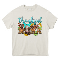 Cream thankful mama cow Heavy Core Tee - BarkalooDesign