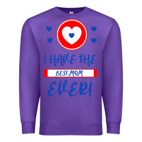 Purple I Have The Best Mom Ever Premium Sweatshirt - Bettercallsaul