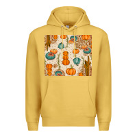 Antique Gold Fall Pumpkins Premium Hoodie - texasbilliewilder