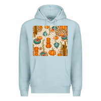 Blue Mist Fall Pumpkins Premium Hoodie - texasbilliewilder