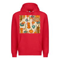 Red Fall Pumpkins Premium Hoodie - texasbilliewilder