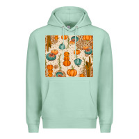 Seafoam Fall Pumpkins Premium Hoodie - texasbilliewilder