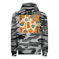 Slate Camo Fall Pumpkins Premium Hoodie - texasbilliewilder