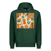 Sports Green Fall Pumpkins Premium Hoodie - texasbilliewilder