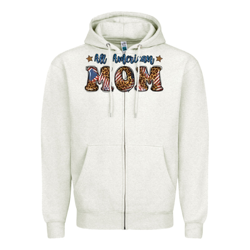 All American Mom Zipper Hoodie by BundleAndBundleShop | Teevron