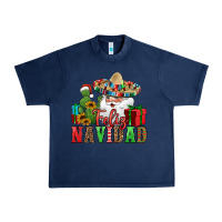 Navy feliz navidad Spanish Christmas Urban Heavy Tee - Jasminsmagicworld