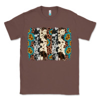 Chestnut cowhide leopard gemstone brushstroke Classic Tee - AdoDesignShop