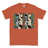 Copper cowhide leopard gemstone brushstroke Classic Tee - AdoDesignShop