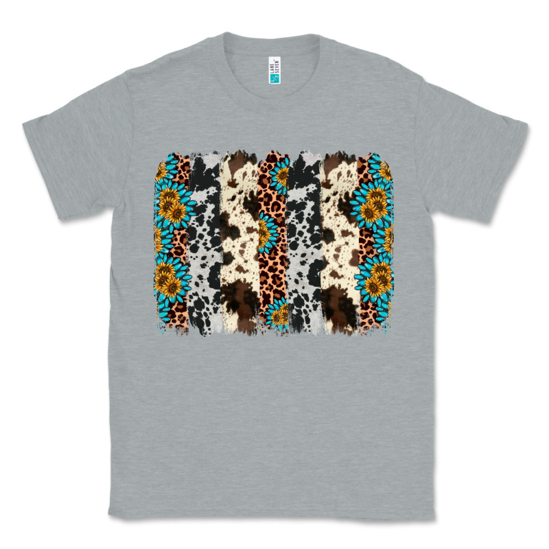 Cowhide Leopard Gemstone Brushstroke Classic Tee by AdoDesignShop | Teevron