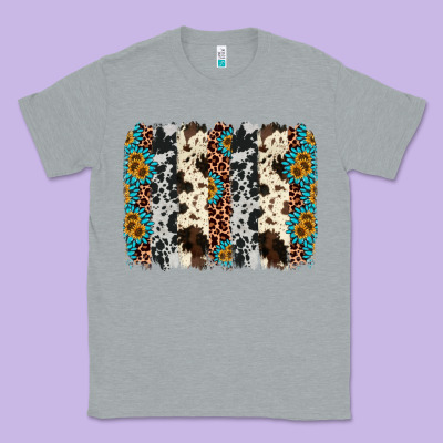 Cowhide Leopard Gemstone Brushstroke Classic Tee Designed By Adodesignshop