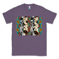Lavender cowhide leopard gemstone brushstroke Classic Tee - AdoDesignShop