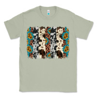 Matcha cowhide leopard gemstone brushstroke Classic Tee - AdoDesignShop