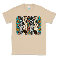 Mushroom cowhide leopard gemstone brushstroke Classic Tee - AdoDesignShop