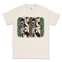 Natural cowhide leopard gemstone brushstroke Classic Tee - AdoDesignShop