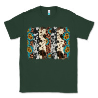 Sports Green cowhide leopard gemstone brushstroke Classic Tee - AdoDesignShop