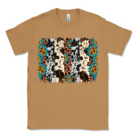 Toasted Coconut cowhide leopard gemstone brushstroke Classic Tee - AdoDesignShop