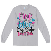 Moon Dust pink or blue big sister loves you Long Sleeve Tee - MaliasSmallBusiness