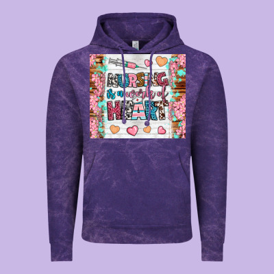 Nursing Is A Work Of Heart Tumbler Vintage Hoodie Designed By Bundleandbundleshop