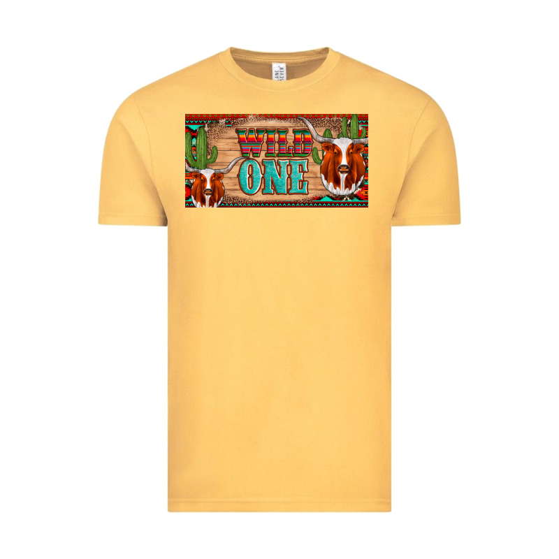 Texas Longhorn Wild One Cactus Licanse Plate Vintage Tee by Artiststas | Teevron