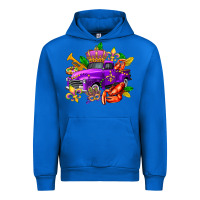 Cobalt mardi gras truck olivia Urban Hoodie - OliviaCreatesArt
