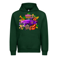 Forest Green mardi gras truck olivia Urban Hoodie - OliviaCreatesArt